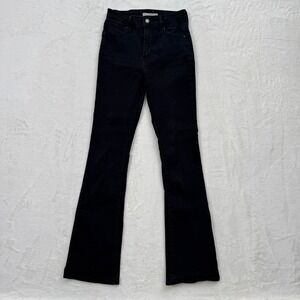 Levi's Jeans Womens 26 Black 725 High Rise Bootcut Stretch Denim